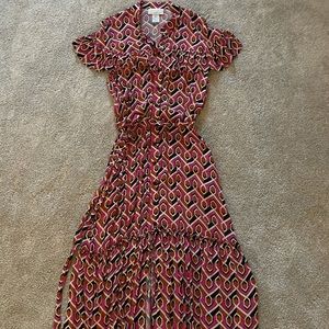 Anthropologie Corey Lynn Carter Geometric Dress Sz M